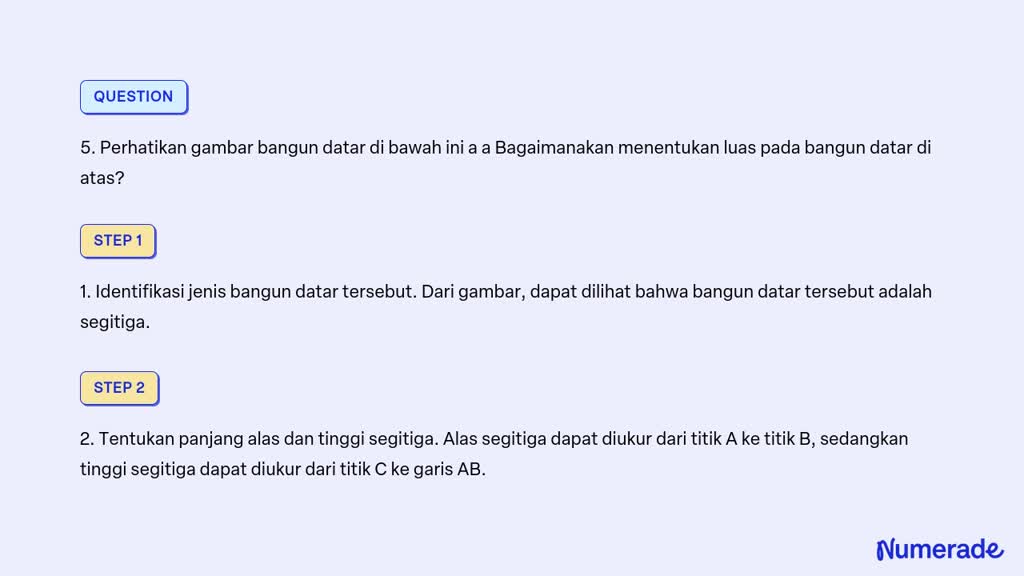 SOLVED: 5. Perhatikan Gambar Bangun Datar Di Bawah Ini A A Bagaimanakan ...