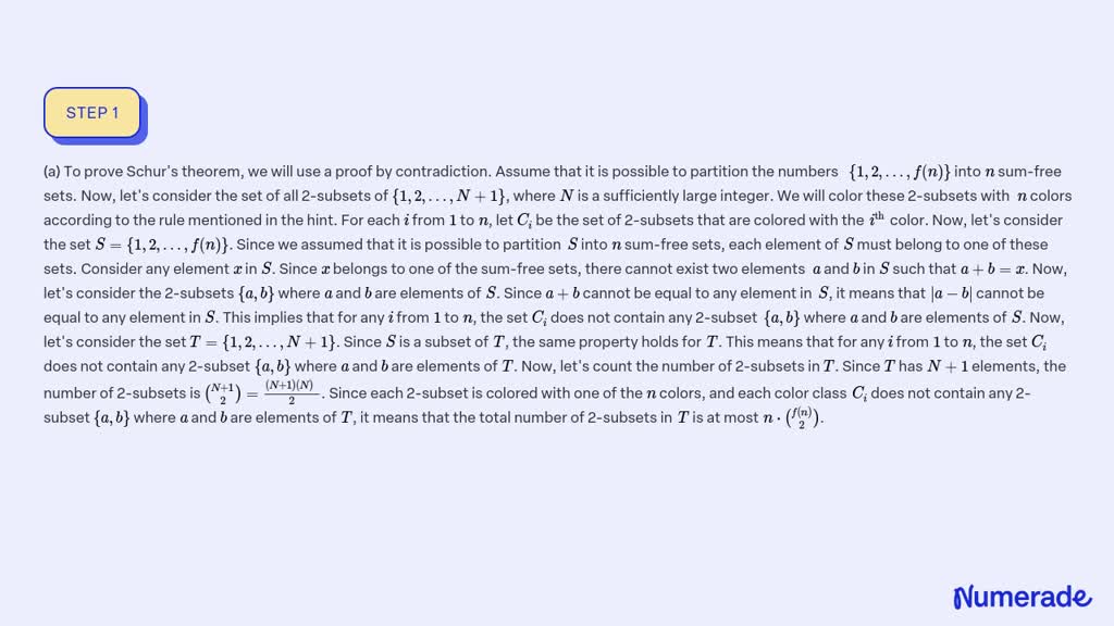 SOLVED:(a) Prove the following theorem of Schur: (In other words, the ...