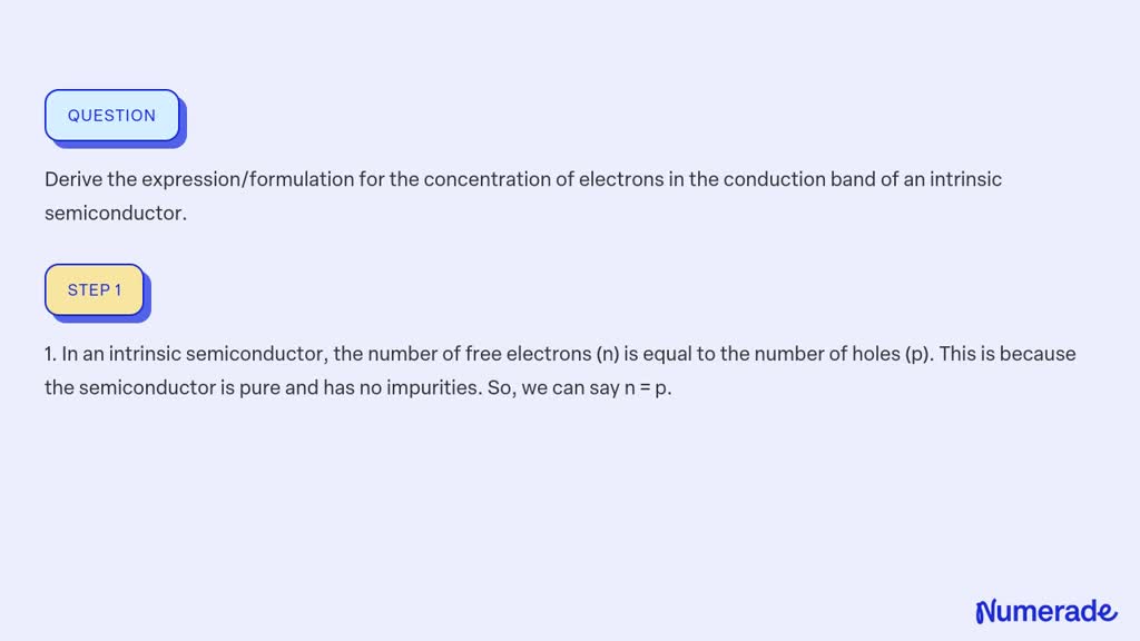 VIDEO solution: Derive the expression/formulation for the concentration ...