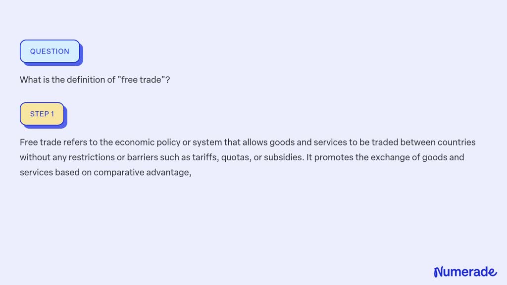 solved-what-is-the-definition-of-free-trade