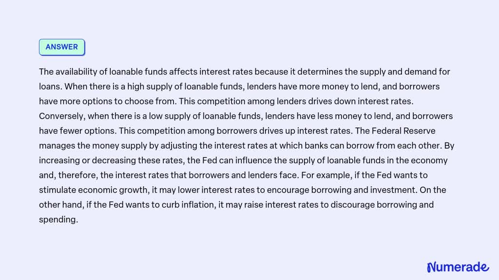 VIDEO solution: Let's discuss the relationship between loanable funds ...