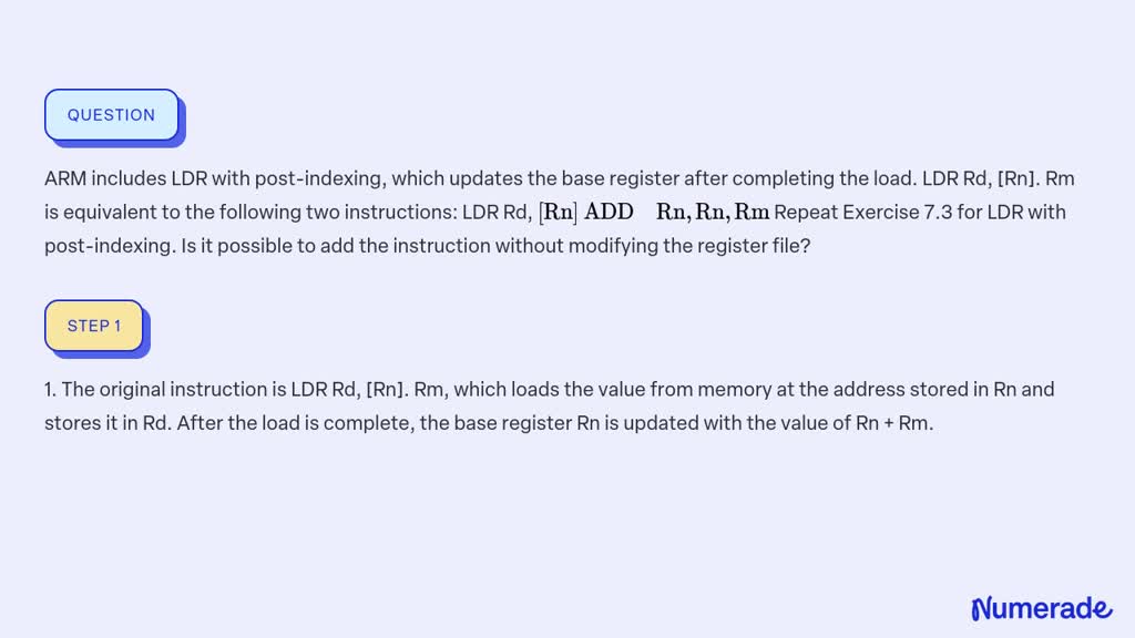 Loading LDR Files in THREEjs A JavaScript Developers Guide - SOLVED:ARM includes LDR with post-indexing, which updates the base