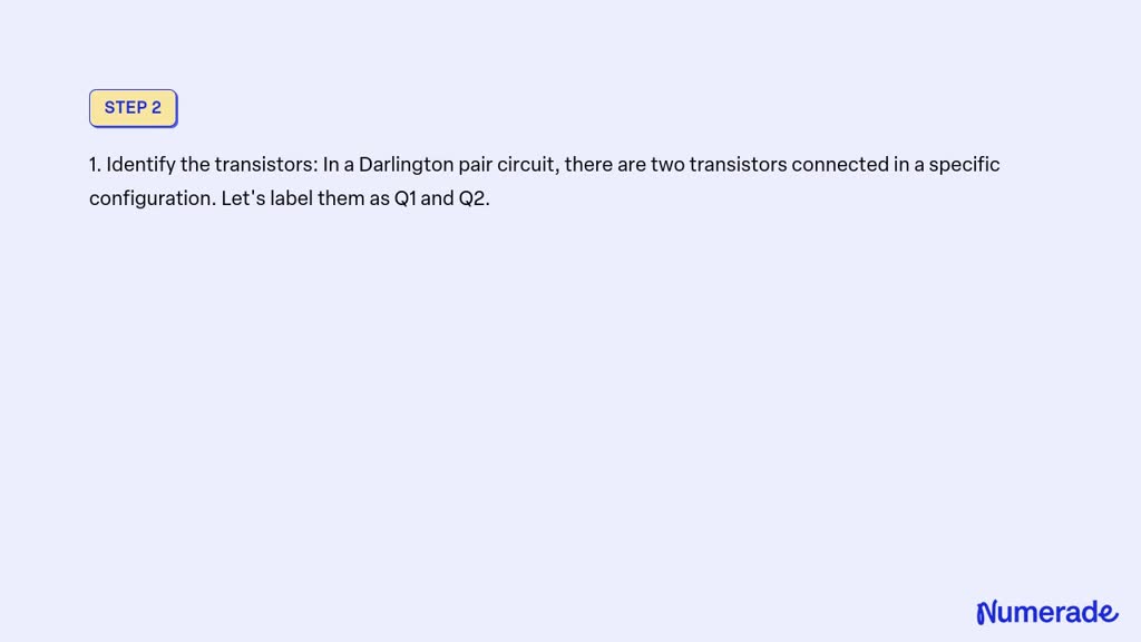 SOLVED: Question 24: Calculate all labeled currents in this Darlington ...