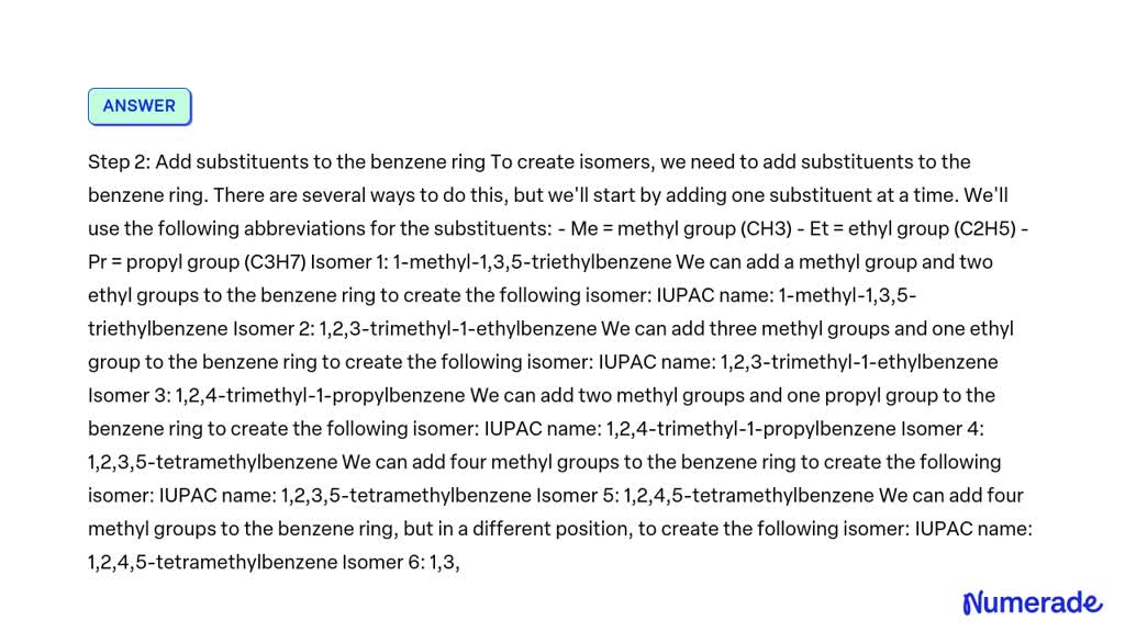 SOLVED: Draw all possible isomers for a compound with molecular formula ...